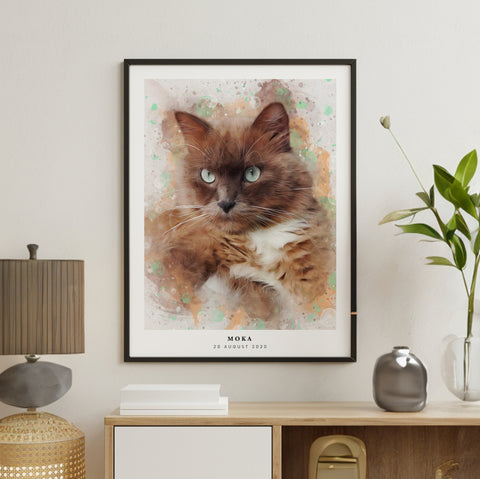 PetsPortrait Aquarel Huisdieren Portret