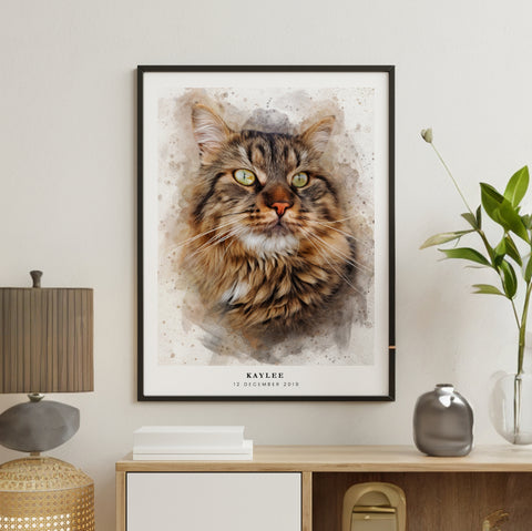 PetsPortrait Aquarel Huisdieren Portret