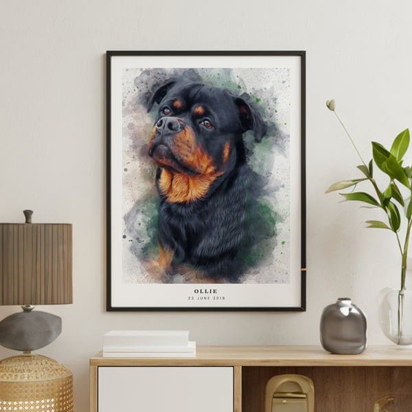 PetsPortrait Aquarel Huisdieren Portret