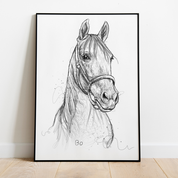 PetsPortrait Scribble Huisdieren Portret