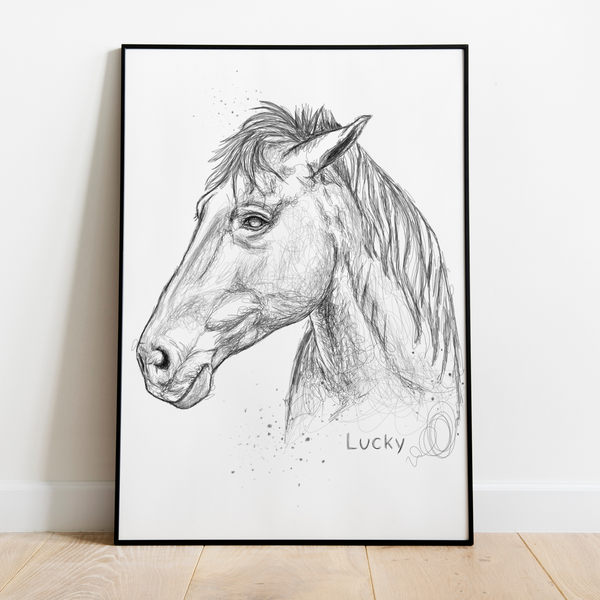 PetsPortrait Scribble Huisdieren Portret