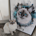PetsPortrait Waterverf Huisdieren Portret