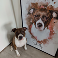 PetsPortrait Waterverf Huisdieren Portret