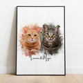 PetsPortrait Waterverf Huisdieren Portret
