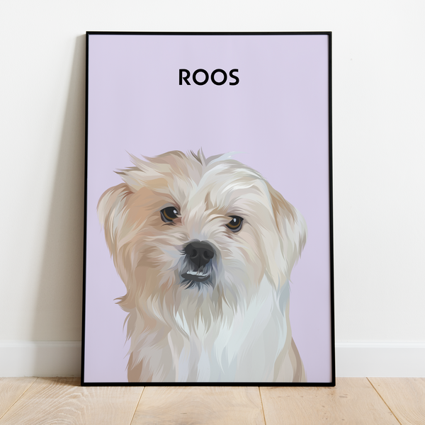 PetsPortrait Cartoon Huisdieren Portret