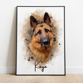 PetsPortrait Waterverf Huisdieren Portret