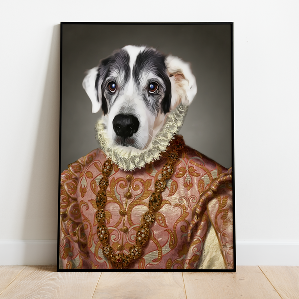 De Koningin - Renaissance Huisdieren Portret