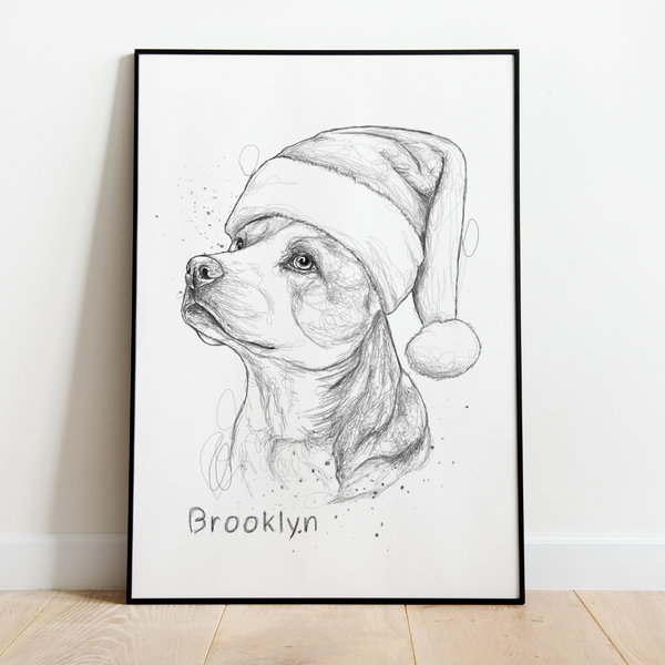 PetsPortrait Scribble Huisdieren Portret